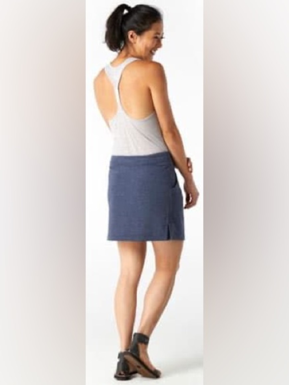 Smartwool Active Reset Skirt Merino Wool Gray - Picture 3 of 11